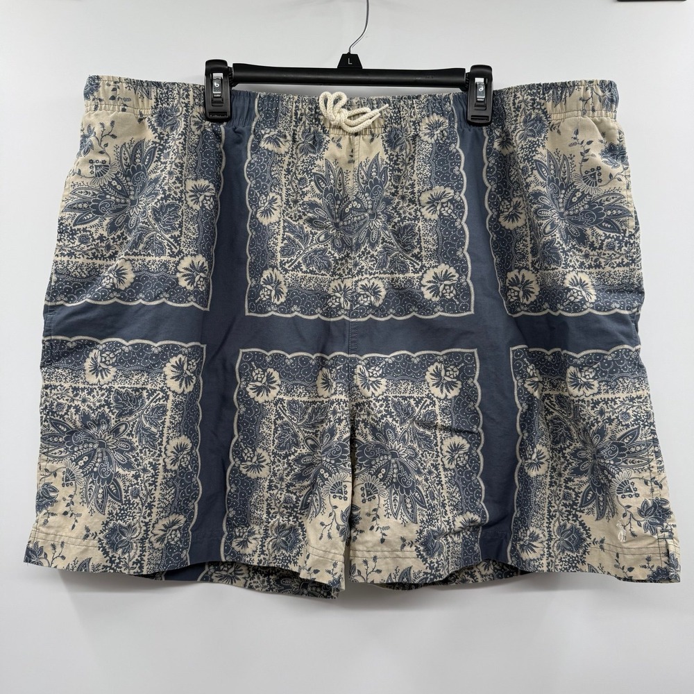 Vintage Polo Sport Ralph Lauren Swim Trunks Mens Print Mesh Lined 90s 2x big